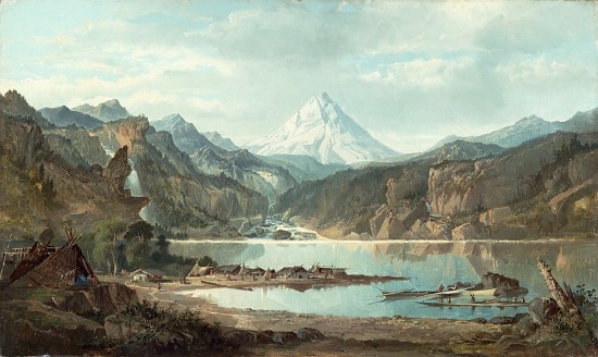 Mountain Landscape with Indians, 1870-75 von John Mix Stanley