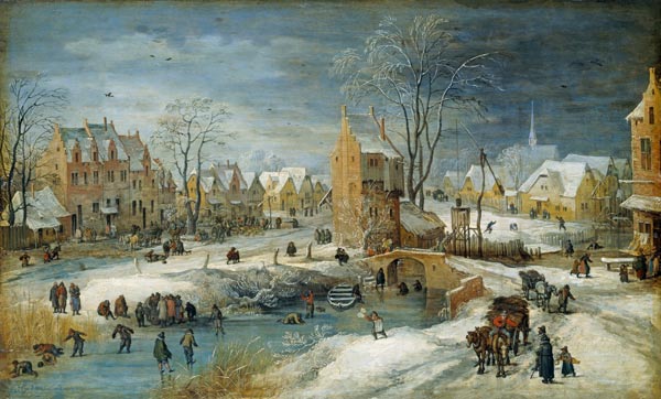 Village in Winter von Joos de Momper