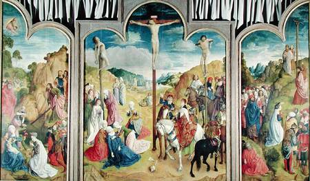 Triptych of the Crucifixion von Joos van Gent