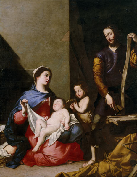 The Holy Family / Lo Spagnoletto / 1639 von José (auch Jusepe) de Ribera