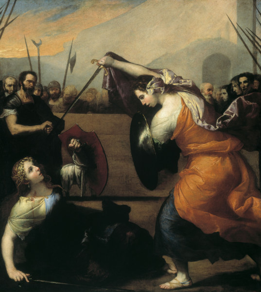 Ribera / Women Duelling von José (auch Jusepe) de Ribera
