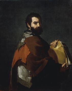 J.de Ribera, The Philosopher / Paint.