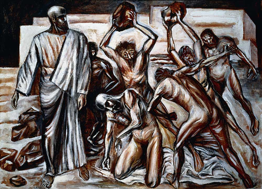 Martyrium des Heiligen Esteban, 1943 von José Clemente Orozco