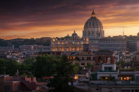 Vatikan-Sonnenuntergang