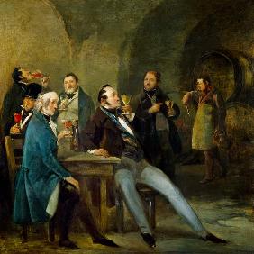 Im Weinkeller um 1855