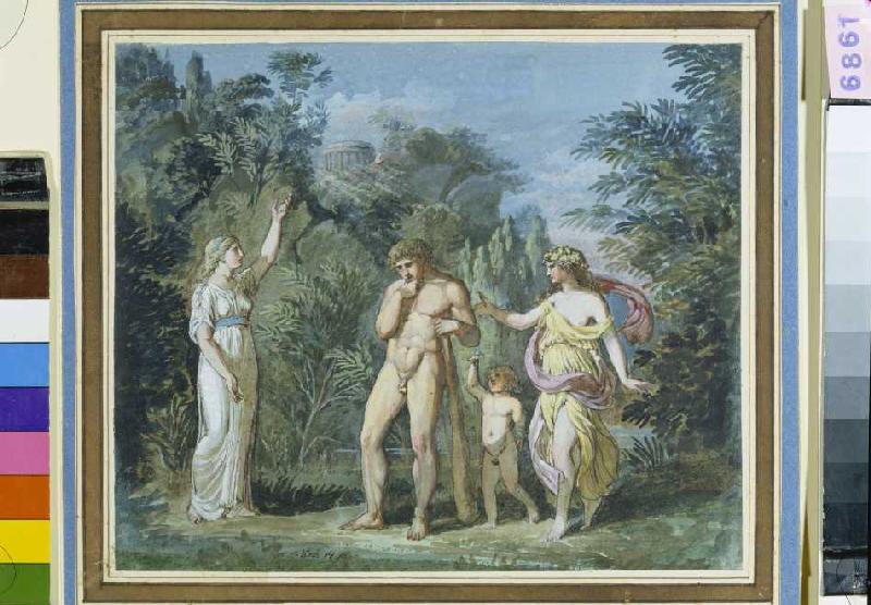Herkules am Scheideweg von Joseph Anton Koch