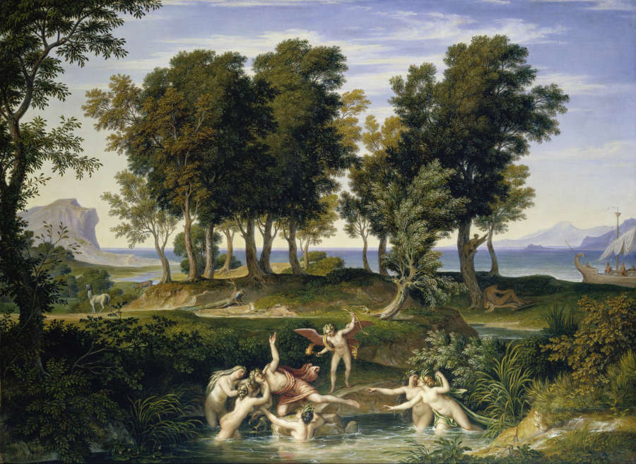 Landschaft mit dem Raub des Hylas von Joseph Anton Koch