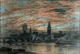 Westminster from the Surrey Bank 1922  on