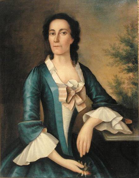 Portrait of Mrs Thomas Shippard (b.1718) von Joseph Badger