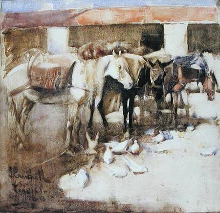 A Sangar in Morocco von Joseph Crawhall