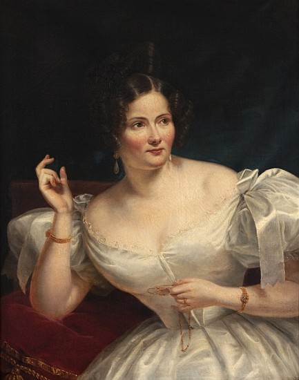 Portrait of a young lady von Joseph Désiré Court