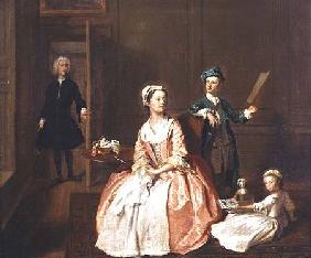 Conversation Piece, probably of the artist's family c.1732-5