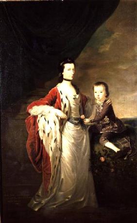 Mary, Countess of Shaftsbury and her Son, Anthony Ashley Cooper