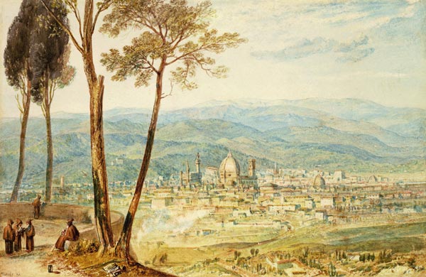 Florence from the road to Fiesole von William Turner