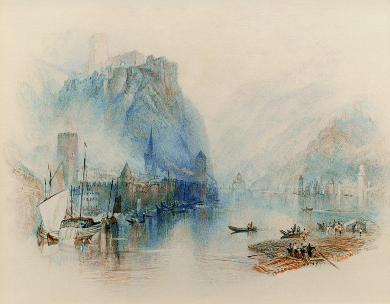 Burgen am Rhein von William Turner