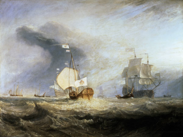 Admiral von Trump's Barge at the Entrance of the Texel in 1645 von William Turner