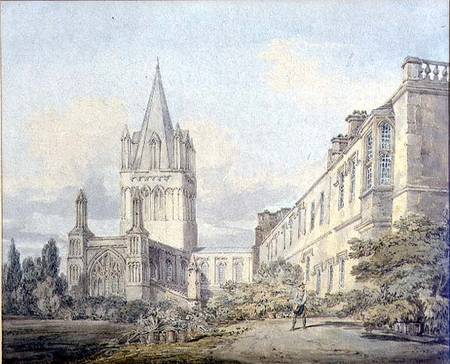 Christ Church Cathedral and Deanery, Oxford  on von William Turner