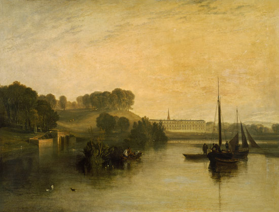 Petworth, Sussex, the Seat of the Earl of Egremont: Dewy Morning von William Turner