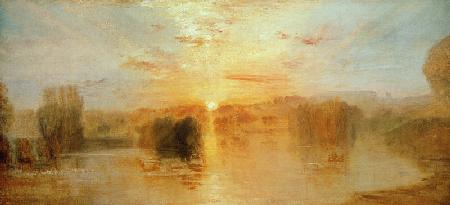 Der See, Petworth, Sonnenuntergang; Studie um 1827/28