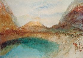 See in den schweizerischen Bergen um 1848/50