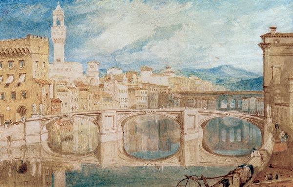 W.Turner, View of Florence from Ponte... von William Turner