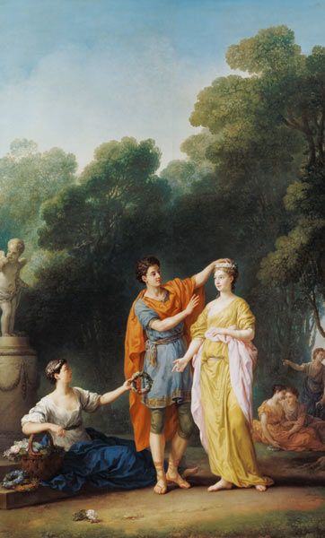 A Lover Crowning his Mistress von Joseph Marie Vien