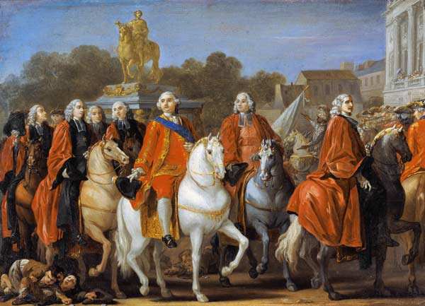 Inauguration of the Place Louis XV von Joseph Marie Vien