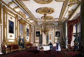 The White Drawing Room at Windsor Castle (colour litho)