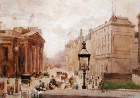 Pall Mall from the National Gallery, with a view of the Royal College of Physicians 1911  over