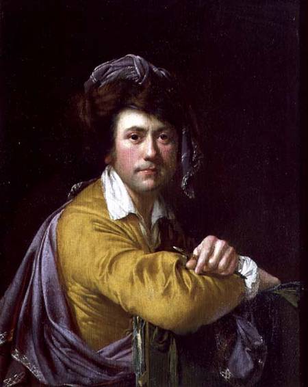 Self Portrait at the age of about Forty von Joseph Wright of Derby
