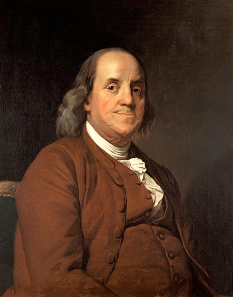 Benjamin Franklin (1706-90) von Joseph Wright of Derby