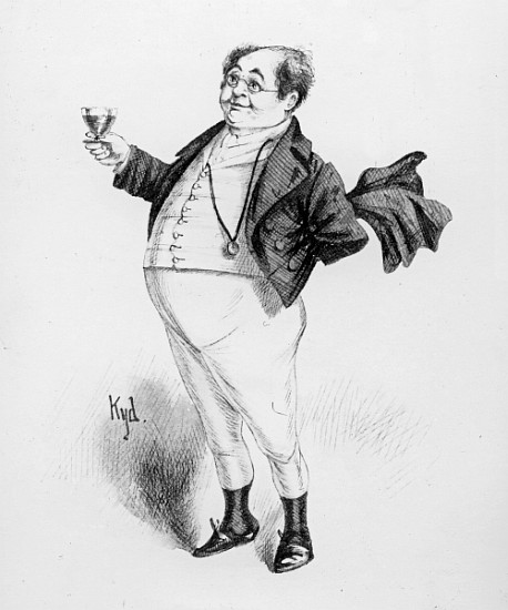 Mr. Pickwick, a character from ''The Pickwick Papers'' Charles Dickens von Joseph Clayton (Kyd) Clarke