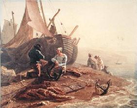 Fishermen Mending their Nets 1811  on