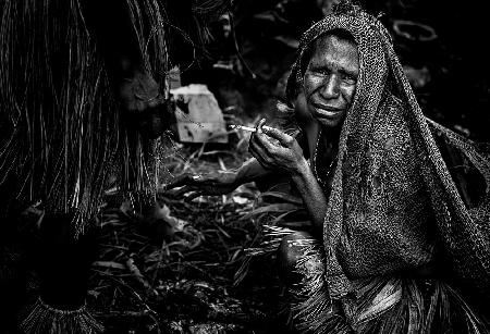 Frau aus Papua-Neuguinea