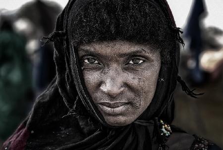 Frau beim Gerewol-Festival - Niger