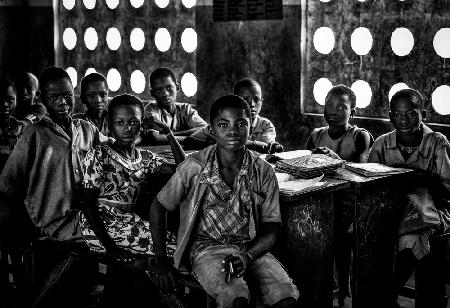 In der Schule in Benin.