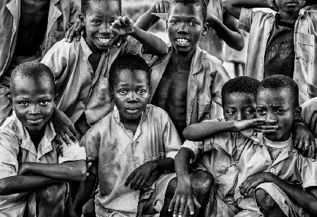 Jungen in einem Pflegeheim in Benin.