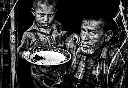 Rohingya-Flüchtlingsvater und Sohn – Bangladesch