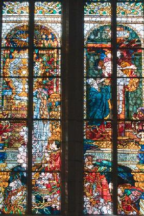 Kathedrale Sankt Nikolaus, Freiburg Glasfenster 2008