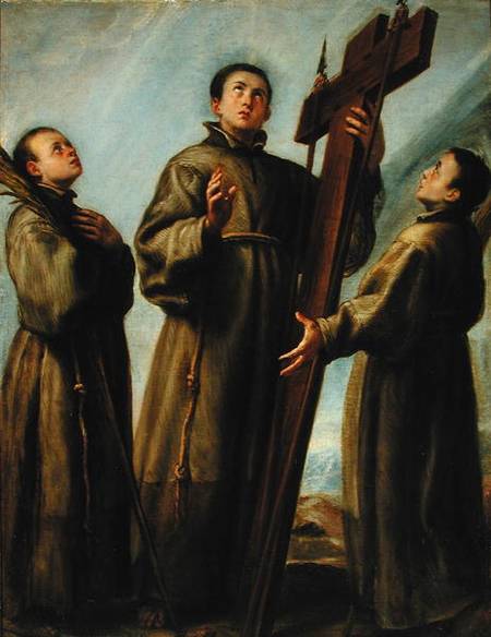 Three Franciscan Martyrs in Japan von Juan Carreno de Miranda