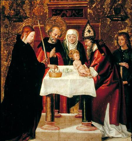 The Circumcision and The Presentation in the Temple von Juan  de Borgona
