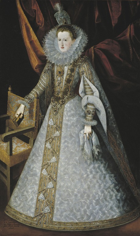Porträt von Margarete von Österreich (1584–1611), Königin von Spanien von Juan Pantoja de la Cruz