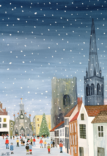Chichester CathedralA Snow Scene von Judy  Joel