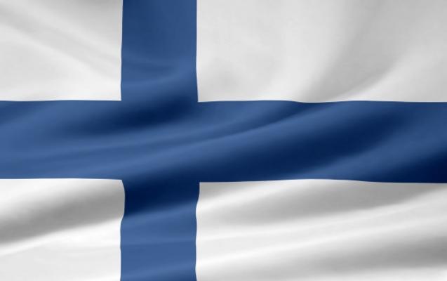 Finnische Flagge von Juergen Priewe