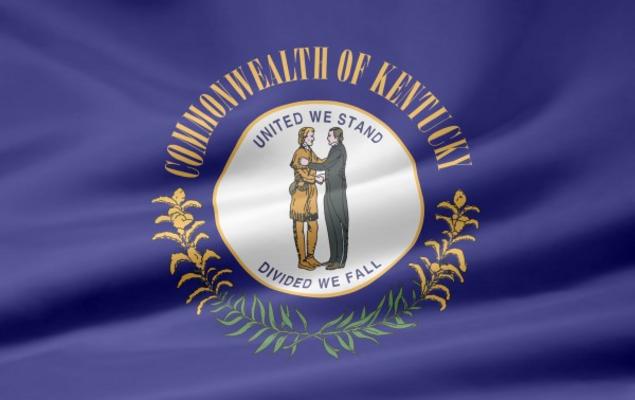 Kentucky Flagge von Juergen Priewe