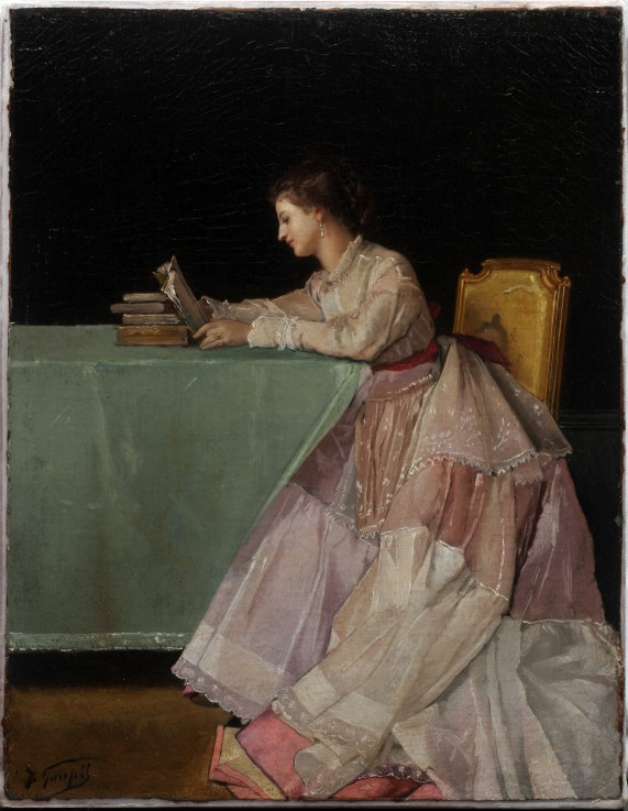Sitzende Frau von Jules Adolphe Goupil