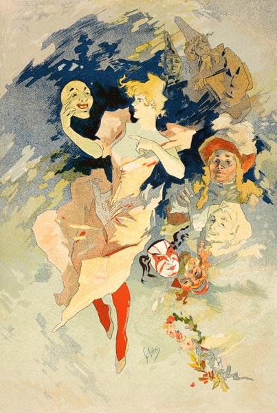 Reproduktion von 'La Danse' von Jules Chéret