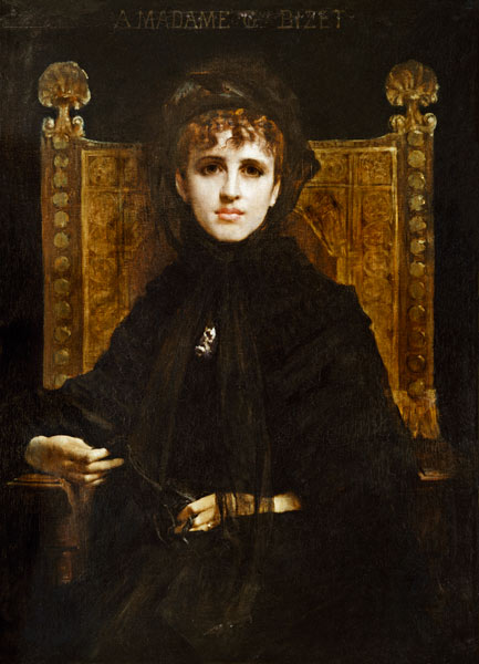 Portrait of Madame Georges Bizet (1849-1926) von Jules Elie Delaunay