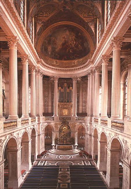 Interior view of the chapel von Jules Hardouin Mansart