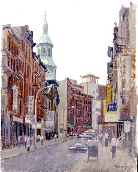 Mott Street, New York, 1997 (oil on canvas)  von Julian  Barrow